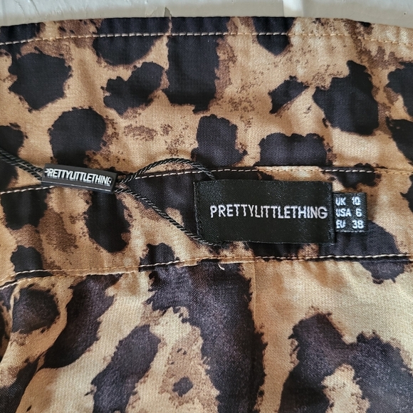 PrettyLittleThing Animal Print Dress, Size 6 - Picture 5 of 5